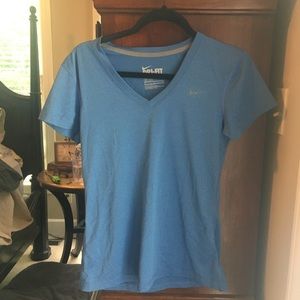 Blue nike vneck top